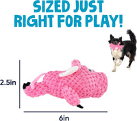 goDog Checkers Fat Rooster Squeaky Plush Dog Toy - Small (Pack of 1) - image 3