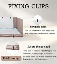 Dog Litter Box with High Walls - Warm gray / S-23.6''Lx23.6''Wx12''H - image 3