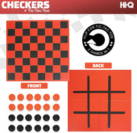 HI-Q Checkers & Tic-Tac-Toe Board Game Set - Checkers +Tic, Toc, Toe / 1-Pack - image 3
