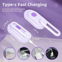 4-in-1 Rechargeable Anti-Dandruff Pet Steam Brush — brush for sheddingCats & Dogs,pet hair removal tool. Integrating functions of massage,clean, hair grooming and anti-static (purple)