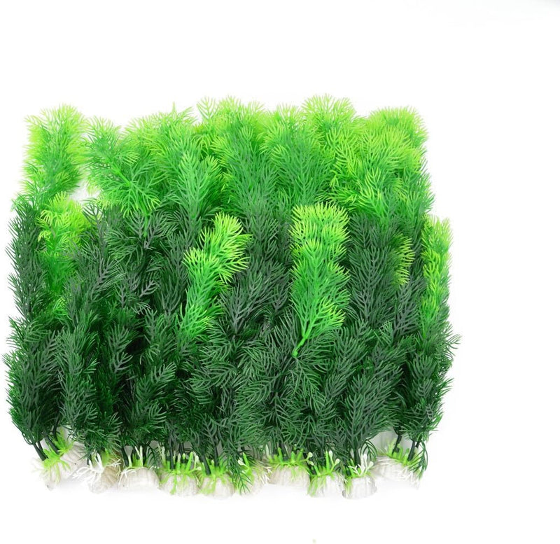 CNZ Aquarium Decor Artificial Plastic Plant Green 10pcs Grass 12-inch – Essentials for Fish