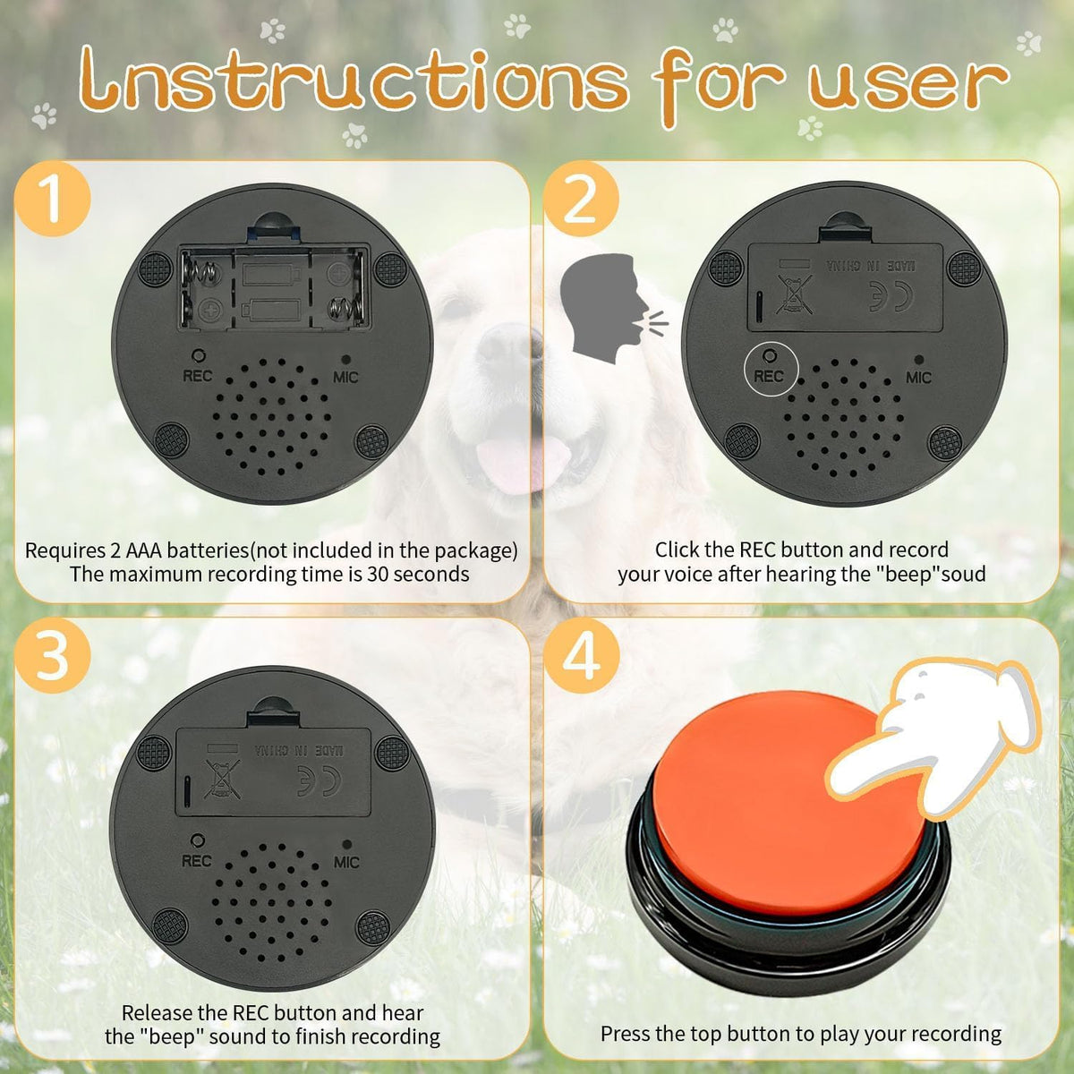RIBOSY Dog Buttons for Communication - image 4