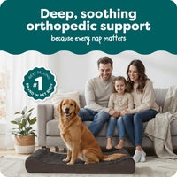 FurHaven Orthopedic Dog Bed for Large Dogs - Jumbo/XL / Chocolate - image 2