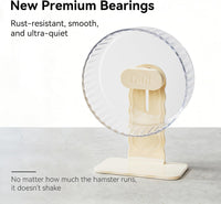 Super‑Silent Hamster Exercise Wheel - 10.2inch / Transparent - image 4