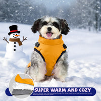 Gyuzh Dog Coat with Harness Puppy Coats Small Dog Harness Jacket - XX-Large / yellow - image 2