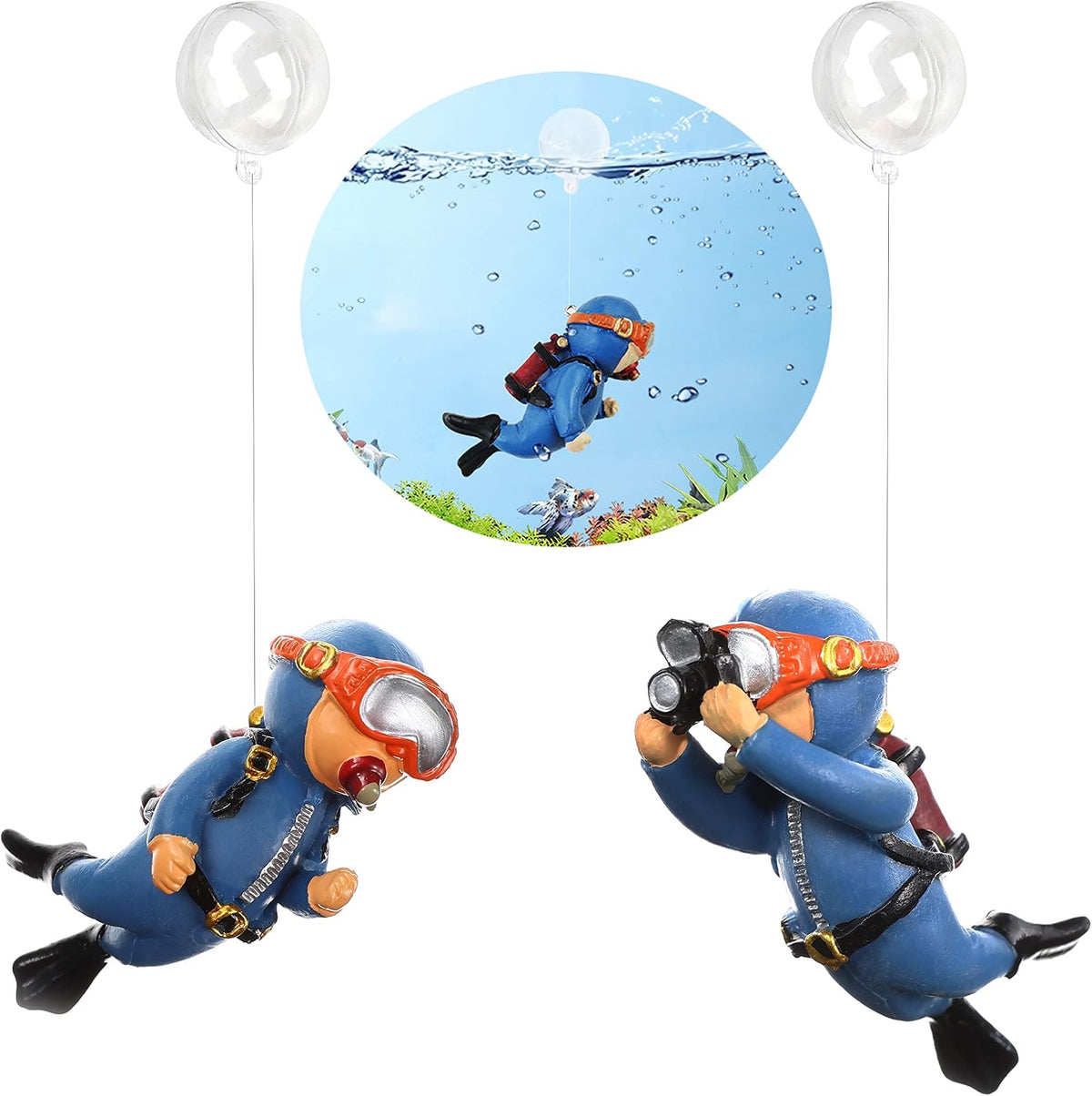 2-Pack Floating Little Diver - Blue&blue