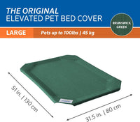 Original Pet Bed Replacement Cover - Brunswick Green / Large / Large - image 3