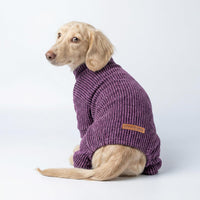 Fitwarm Turtleneck Raglan Dog Pajamas - Small / Purple - image 3