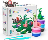 Hey Clay Exotic Pets air dry clay kit with 15 cans and sculpting tools - view 5