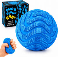 Fuzz Ball Squishy Stress Ball - Blue Ball