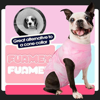 FUAMEY Recovery Suit for Dogs After Surgery,Soft Breathable Dog Bodysuit E-Collar & Cone Alternative Surgical Suit,Male Female Dog Neuter Spay Suits Anti Licking Wounds Onesie Pink Tie Dye M