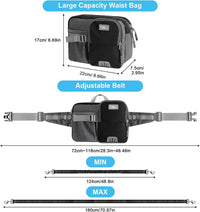 ETACCU Hands Free Dog Leash with Phone Pouch - 2 Dog Blue-black - image 3