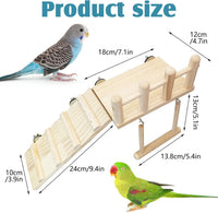 13Pcs Parrot Swing Chew Toys Bird Perches Platform with Climbing - 13 pcs - image 2