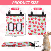 DZWLKJ 2 Pack Hay Feeders, Guinea Pig Rabbit Hay Feeder - Strawberry / M -11"x 9"x 1" - image 2