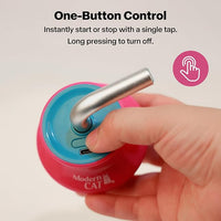 Cat Laser Pointer Toy for Bored Indoor Cats, Automatic Interactive Cat Toy, 360° Laser Rotation, USB Rechargeable, Wooble Base