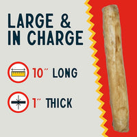 Canine Chews 10" Chicken Basted Dog Rawhide Retriever Rolls (50 Pack) - Natural Beef Dog Rawhide Chews - Healthy Dental Chews
