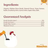 Made by Nacho Bone Broth Cat Food Topper for Hydration and Picky Eaters - Add Protein and Flavor to Your Dry Cat Food – Supports Optimal Nutrition, Digestion, Skin & Coat, 11 oz. (Pack of 4), Chicken