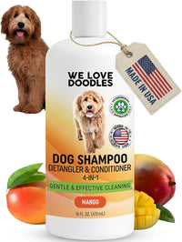 Puppy Shampoo and Conditioner, Tearless Puppy Wash - Dog Shampoo - Mango