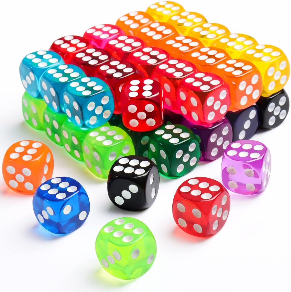 50 Pieces Dice Set, Math Learning, Classroom