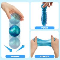 JOYIN Galaxy Color-Changing Putty, Slime for Kids 4.2oz - Peacock Aurora - image 4