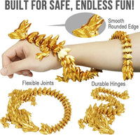 Small Dragon Eggs with Dragon Inside - Gold / S (H:3.9 inches) - image 2