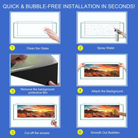 Reptile Background Film, Static Cling, Glue-Free, Desert - 11.8 X 23.6 Inches - image 3