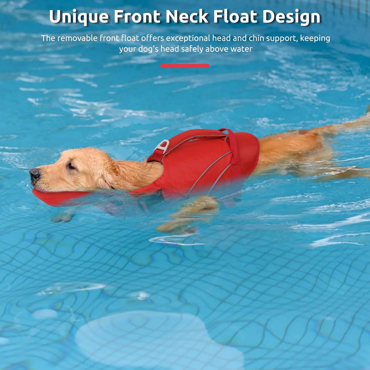 Queenmore Dog Life Jacket with Front Float - X-Large / Red - image 2