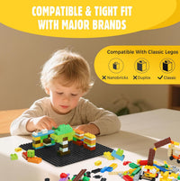 Lekebaby 6 Pack Classic Baseplates 10" x 10" - Black / 6 Pack - image 2