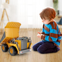 Dwi Dowellin Rc Bulldozer Toys for Boys - Dump Truck - image 4
