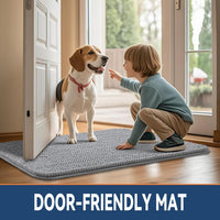 Smiry Dog Door Mat for Muddy Paws 30x20 - 71"X46" / Grey - image 2