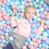 TRENDBOX Ball Pit Balls Plastic Balls for Ball Pit Pool Playpen - Macaroon Tri-color / 100 pcs
