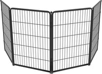 FXW Homeplus Unleashed Indoor Dog Playpen - Stress-Free and Safe Play, Heavy Duty 40 Inch 4 Wire Panels Dog Pen for Medium and Large Dogs, Black│Patented