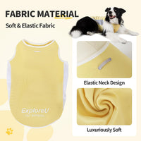 Dog Cooling Vest with Soft Stretchy Sun Protection, XL - Large (44-55lbs) / Melon Green+Soft Yellow - image 3