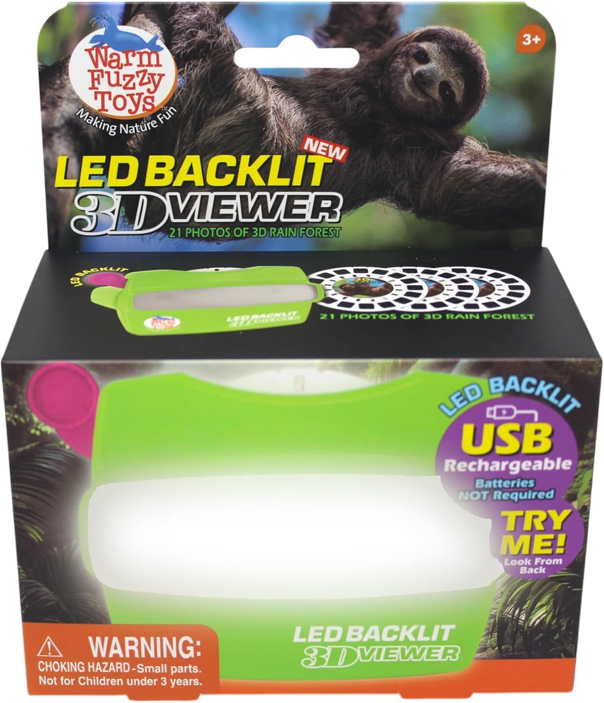 WARM FUZZY LED backlit 3D viewer with natural disasters reels - view 23