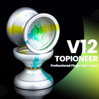 MAGICYOYO V12 Finger Spin Yoyo - Silver Green Yellow - image 2