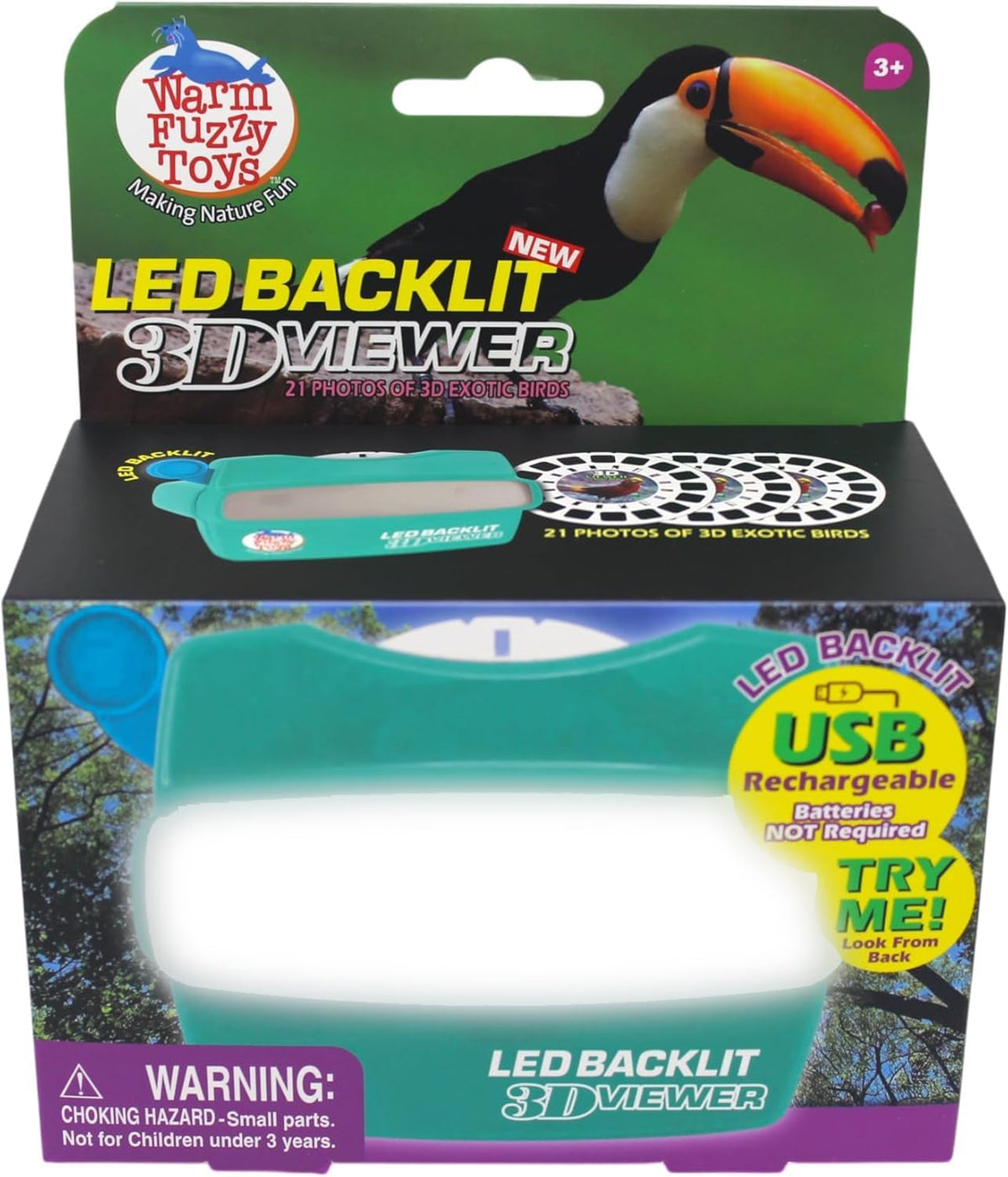 WARM FUZZY LED backlit 3D viewer with natural disasters reels - view 35