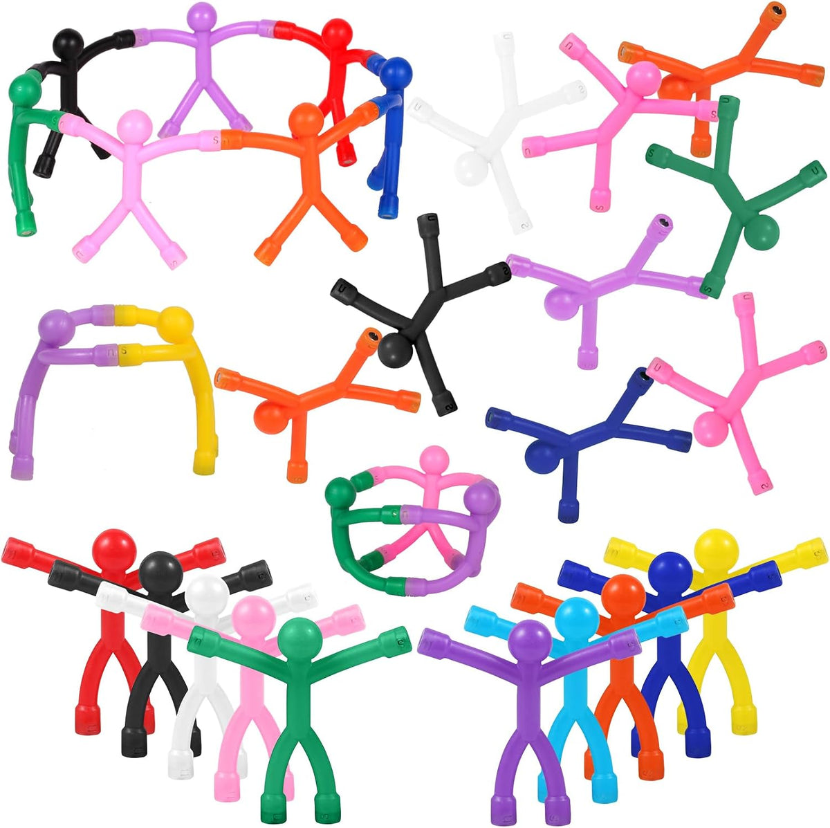 Magnetic Men, 30 Pcs Magnetic People Toys for Kids – Fun for Kids & Family - Opaque / 30 Pcs