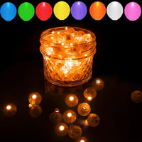 50pcs White LED Balloon Lights - 100PCS / Orange - image 2