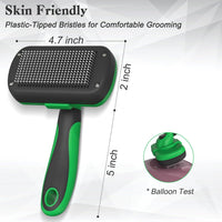 Dipoo Self Cleaning Shedding Brush - Green - image 4