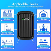 Air Ionizers (4 Pack）- Plug In Negative Ion Air Purifiers - Quiet Air Freshener for Home, Bedroom, Office, Basement - Portable Air Purifier Odor, Smoke, Dust, Pet Smell - Mini Air Cleaner Black