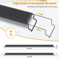 hygger 18W LED Aquarium Light, Sunrise Sunset Mode - 48"- 54" (48W) - image 3