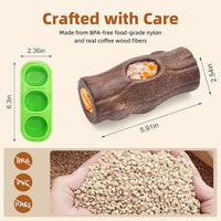 Durable Dog Puzzle Toy for Medium/Large Dogs – Essentials for Dogs - Yellow Brown / SmallCorn & Tree stump - image 3