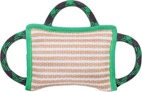 Dog Toy, Tug of War Jute Bite Pillow - Style 1