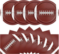 40 Pcs Basketball Plates and Napkins Set - Football
