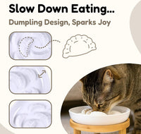 Slow Feeder Bowl for Cats and Small Dogs - White / 6.3''W x 5''H - image 4