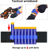 Pokonboy foam dart blaster 2 pack in orange and blue with 60 soft foam darts and wristbands - view 12
