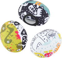 Tayerop set of 3 plush replacement balls for MamaRoo swing with crinkle, rattle and mirror balls - view 6