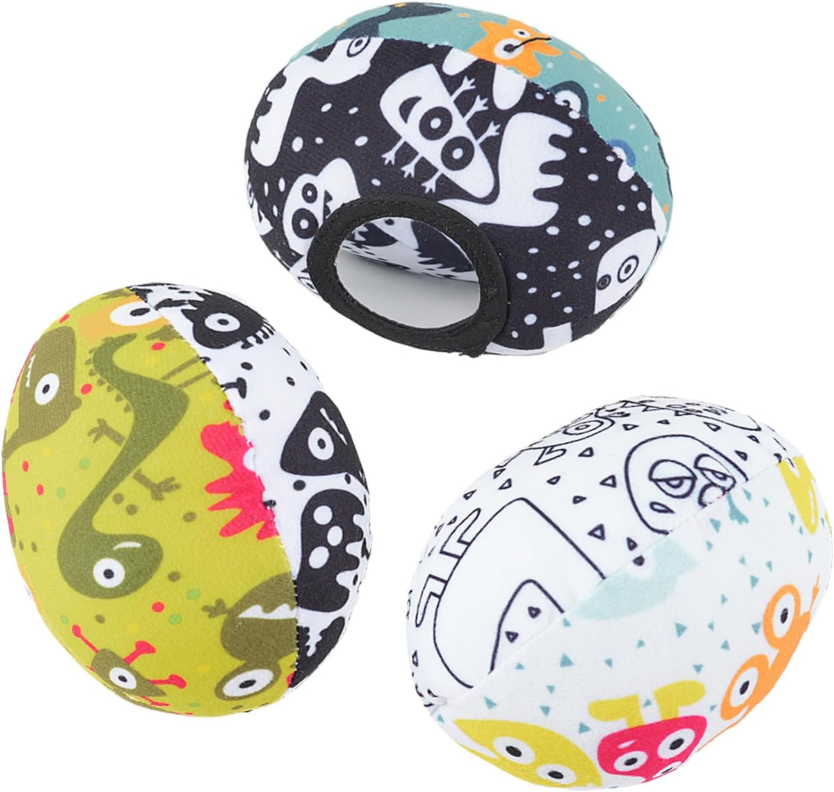 Tayerop set of 3 plush replacement balls for MamaRoo swing with crinkle, rattle and mirror balls - view 6