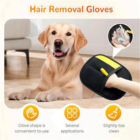 Pet Hair Removal Glove for Cats & Dogs, Electrostatic Gloves Pet Hair, Cat Grooming Gloves for Hairs Removal, for Couch, Clothes, Car, Carpet, Bed, Furniture (2Pcs)