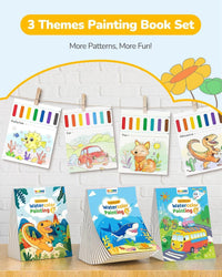 TECJOE 3 Pack Paint with Water Books - Traffic & Sea & Dinosaur - image 2